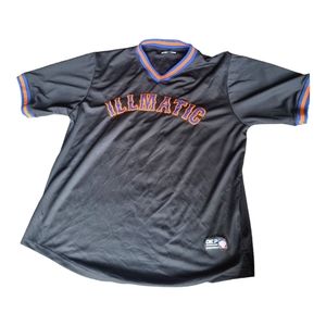 Men's Black Jersey With Blue/Orange